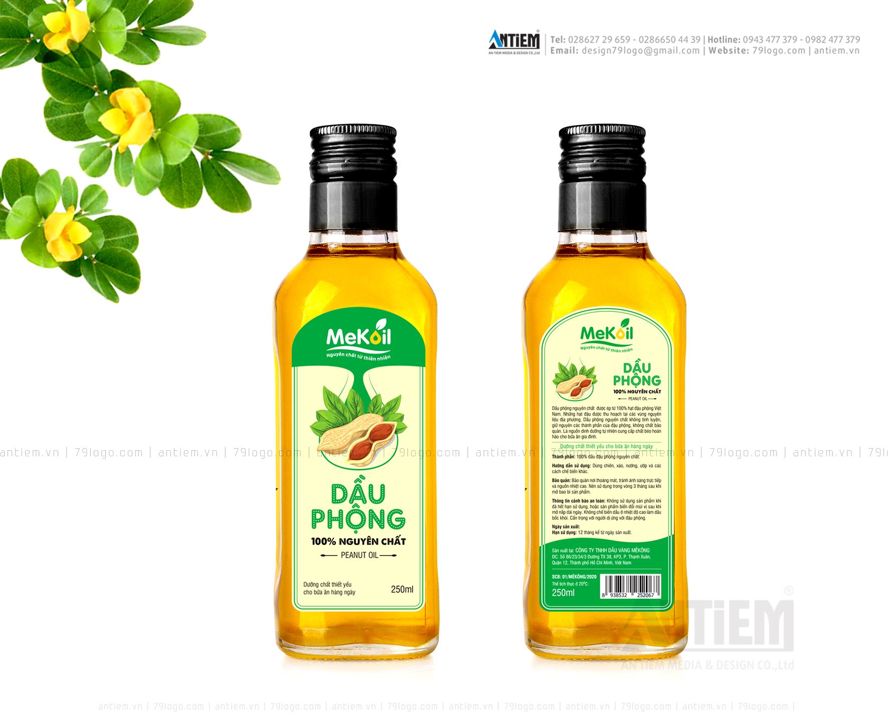 Thiết kế nhãn dầu ăn Mekoil